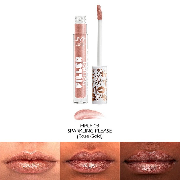 NEW *SPARKLING PLEASE* NYX Cream Lip Gloss Shimmering High-Shine 💥 - Picture 5 of 11